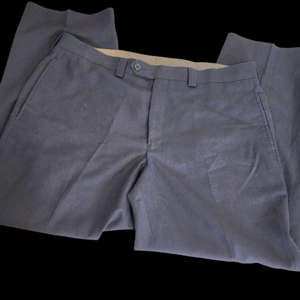 Lauren Ralph Lauren total comfort trouser mens 34x30 blue office pants Slacks